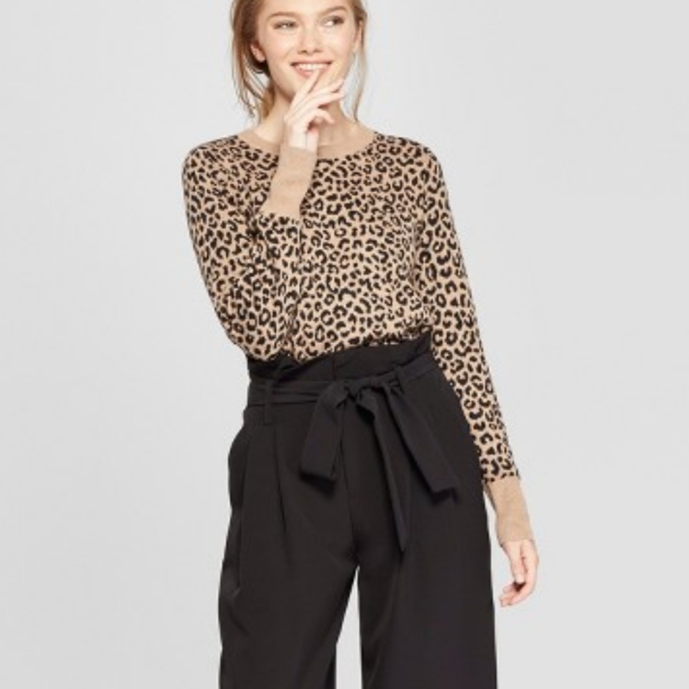 Leopard Print Blouse/Sweater